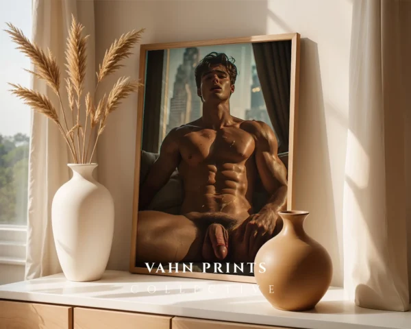 Monotone Man Body Photography Wall Art Printable Poster