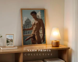 Clean Wall Man Body Photography Wall Art Print Instant Download