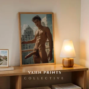Clean Wall Man Body Photography Wall Art Print Instant Download