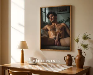 Studio Man Body Photography Fine Art Wall Print Digital