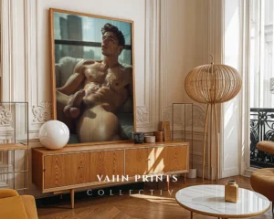 Neutral Tone Man Body Photography Fine Art Wall Print