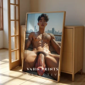 Stylish Man Body Photography Contemporary Wall Poster