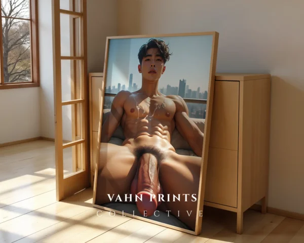 P366c_m1 Stylish Man Body Photography Contemporary Wall Poster