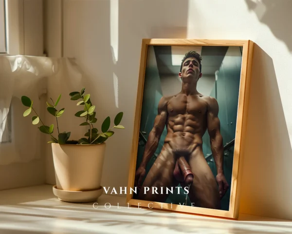 Studio Portrait Man Body Photography Art Print Decor