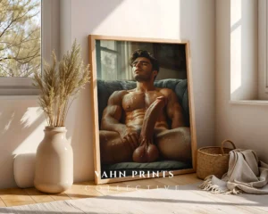 Calm Mood Man Body Photography Wall Art Digital Poster