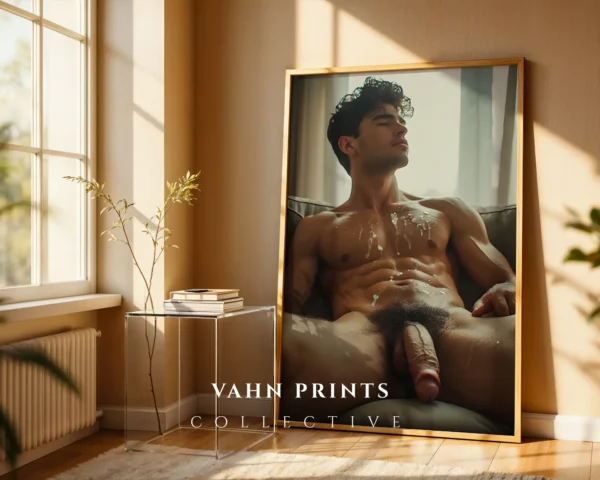 Clean Aesthetic Man Body Photography Printable Art Poster