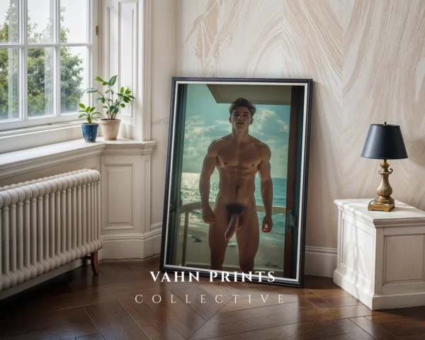 Muted Light Man Body Photography Wall Art Printable