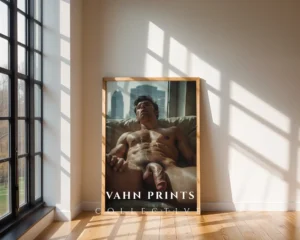 P392c_m1 Focused Man Body Photography Fine Art Wall Decor