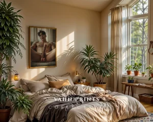 Neutral Wall Man Body Photography Fine Art Poster