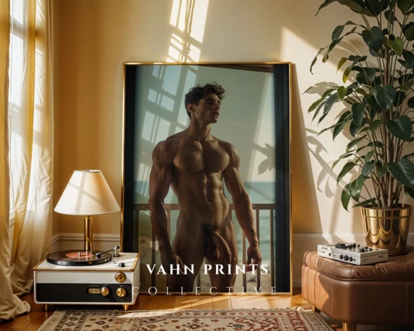 Balanced Form Man Body Photography Minimal Poster