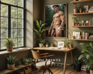 Elegant Guy Body Photography Wall Art Print Decor