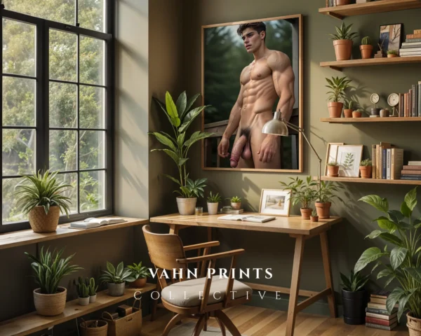 Elegant Guy Body Photography Wall Art Print Decor