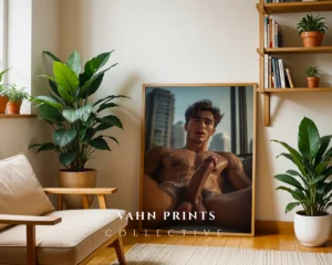 Sculptural Guy Body Photography Wall Art Print Instant