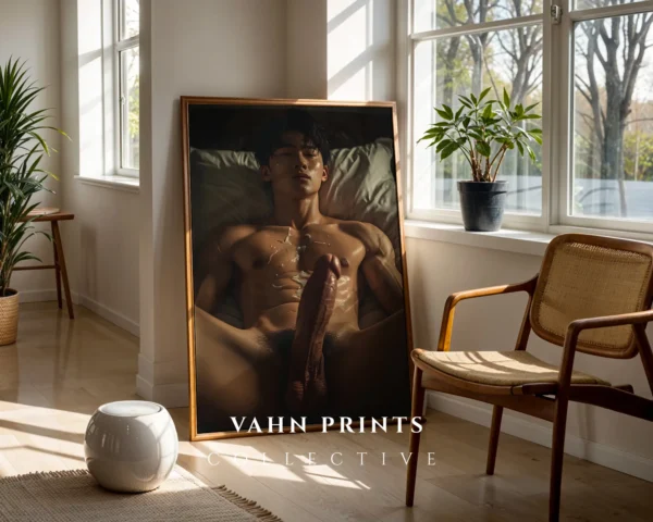 P439c_m1 High Contrast Guy Body Photography Wall Art Print Digital