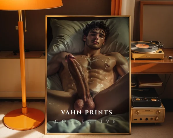 Soft Light Guy Body Photography Wall Art Printable Poster