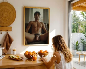 Calm Mood Guy Body Photography Wall Art Print Instant