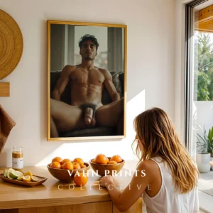 Calm Mood Guy Body Photography Wall Art Print Instant