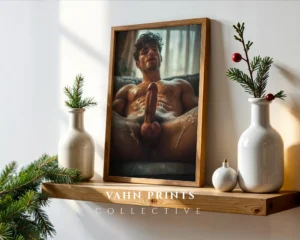 Clean Line Guy Body Photography Wall Art Print Download