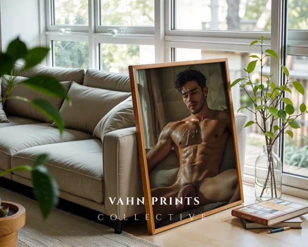 Modern Art Guy Body Photography Wall Art Print Instant