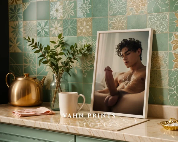 Modern Home Guy Body Photography Wall Art Print Instant