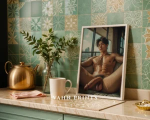 Neutral Decor Guy Body Photography Wall Art Printable