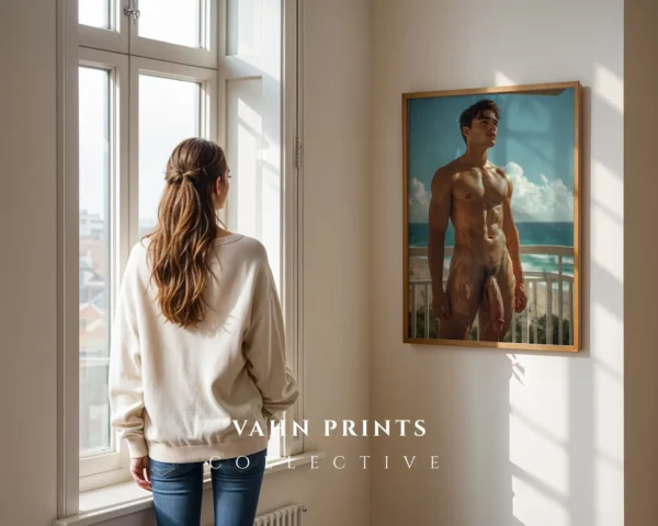 Muted Light Guy Body Photography Wall Art Print Download