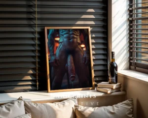 P475c_m1 Interior Art Guy Body Photography Wall Art Print Digital