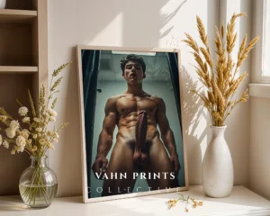 Refined Interior Guy Body Photography Wall Art Print