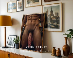 P485c_m1 Focused Guy Body Photography Wall Art Print Digital