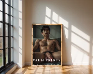 Clean Form Guy Body Photography Wall Art Print Digital