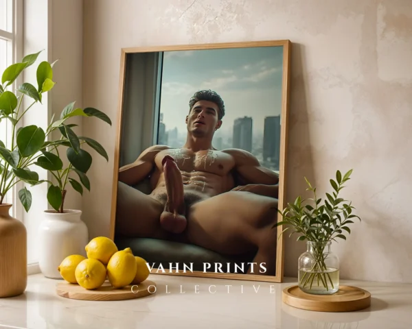 P509c_m1 Modern Male Form Photography Wall Art Print Digital Download