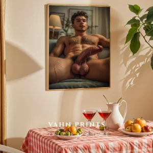 Stylish Guy Physique Photography Wall Art Print