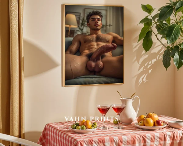 P511c_m1 Stylish Guy Physique Photography Wall Art Print