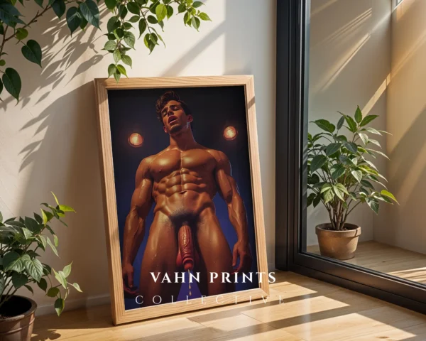 Neutral Tone Man Form Photography Wall Art Digital