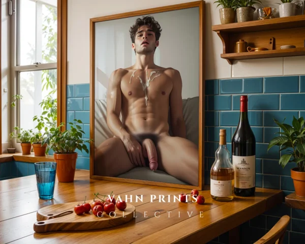 Monochrome Man Body Photography Wall Art Printable Poster