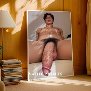 Calm Mood Guy Physique Photography Wall Art Print