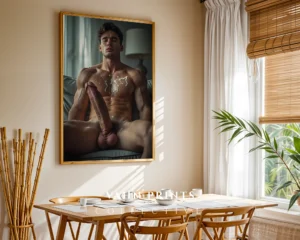 Abstract Male Body Photography Wall Art Printable Poster