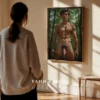 Muted Light Male Physique Photography Wall Art Print