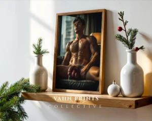 Tasteful Man Body Photography Wall Art Printable Poster