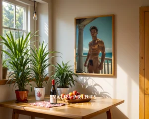 Clean Wall Male Figure Photography Wall Art Printable