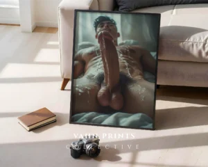 Sophisticated Male Body Photography Wall Art Printable Poster