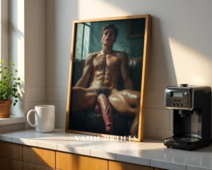 Neutral Decor Guy Figure Photography Wall Art Printable