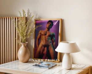 Modern Poster Male Form Photography Wall Art Digital