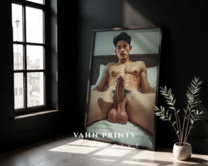 Soft Focus Man Figure Photography Wall Art Print