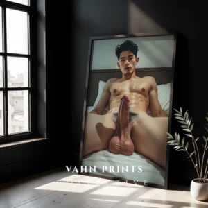 Soft Focus Man Figure Photography Wall Art Print