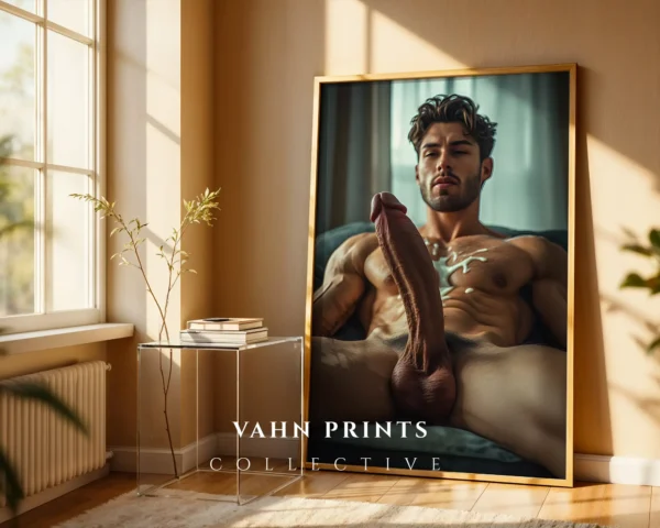Studio Male Figure Photography Wall Art Print