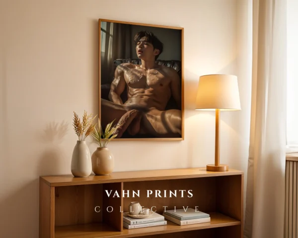 Neutral Tone Man Form Photography Wall Art Digital Download