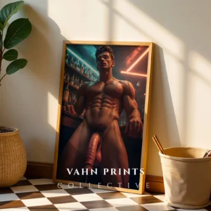 Minimal Wall Guy Body Photography Wall Art Printable Poster