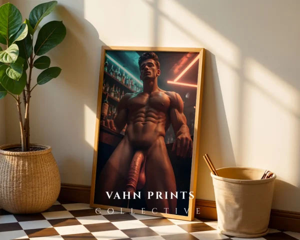 Minimal Wall Guy Body Photography Wall Art Printable Poster