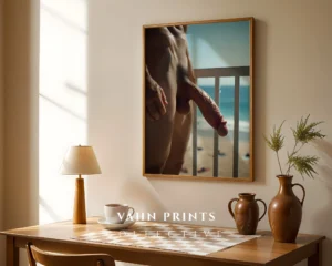 Clean Aesthetic Male Form Photography Wall Art Digital